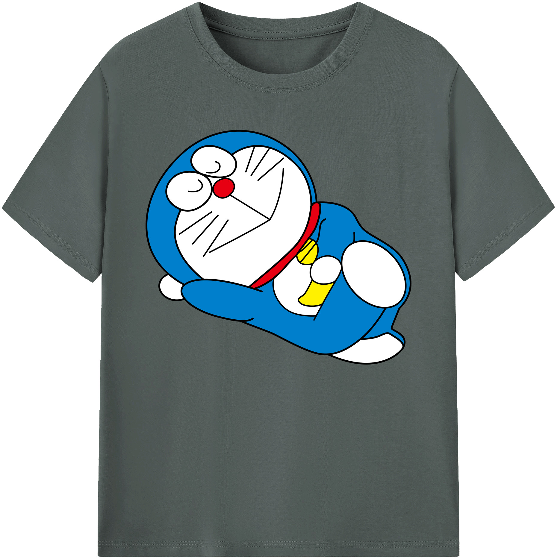 （画像用） ドラえもん Doraemon 綿100％ メンズ半袖Tシャツ｜肌触りやわらか＆通気性